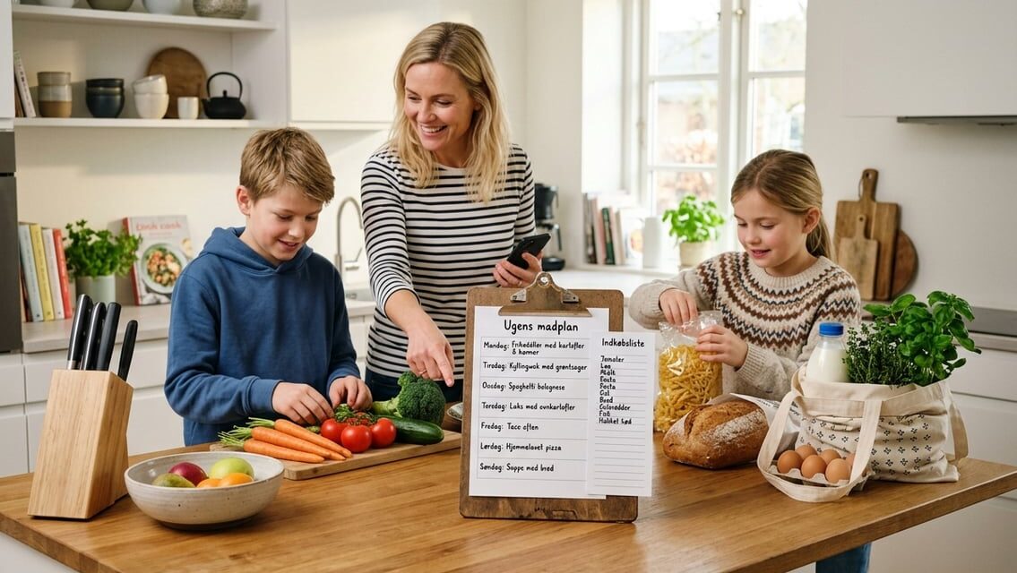 Familie-madplan – gør indkøb og aftensmad lettere at overskue
