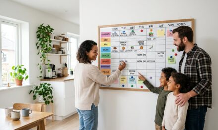 Familiekalender på tavle – sådan får I overblik over hele familiens uge