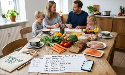Madplan til en familie på 4 – sådan planlægger I en overskuelig uge