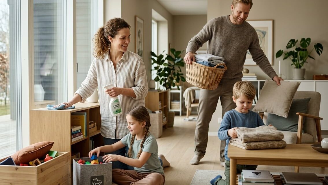 Oprydning med familien – sådan kan alle få en rolle