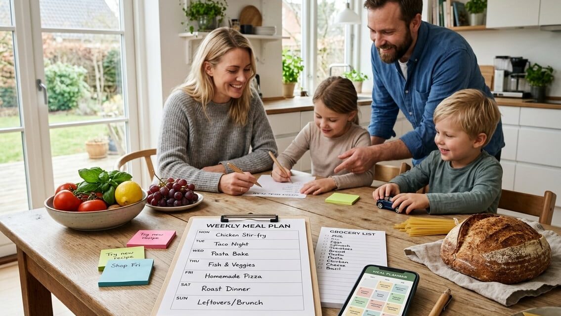 Ugentlig madplan – sådan gør I aftensmaden mere overskuelig