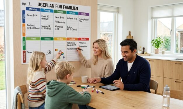 Ugeplan til familien – få styr på skole, arbejde og fritid